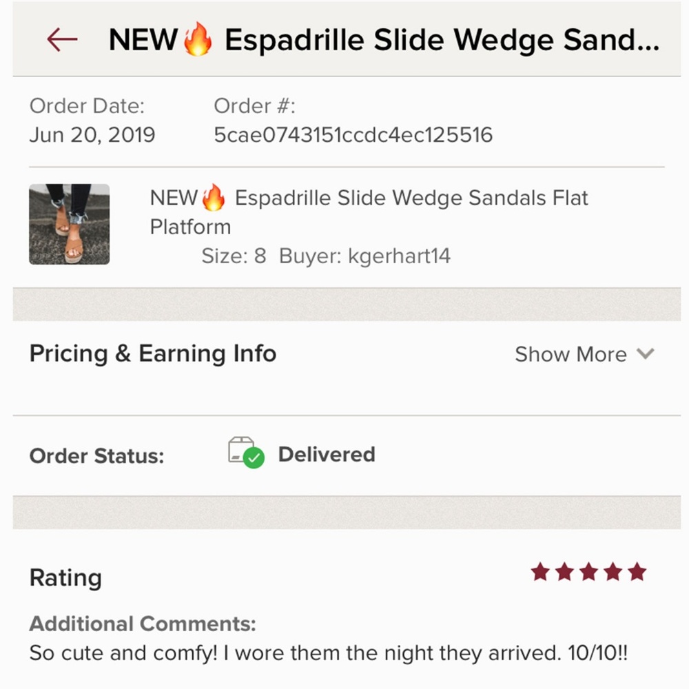 NEW🔥 Espadrille Slide Wedge Sandals Flat Platform - Picture 8 of 8